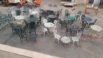 £2000 • Buy Cast Aluminium Garden Tables And Chairs Joblot
