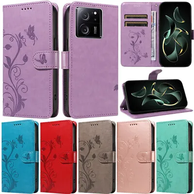 Flowers Wallet Flip Case Cover For Xiaomi 13T Redmi 12 4G 13C A1 Note 11 12T Pro • $14.51