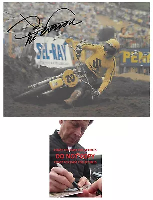 Roger DeCoster Supercross Motocross Racer Signed 8x10 Photo COA Proof Autograph- • $99.99