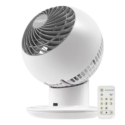 Woozoo 5-Speed Oscillating Globe Fan Remote Control White Desk Room NEW • $60.11