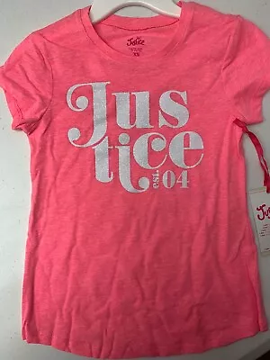 NEW!!! Justice Girls T-shirt Top Size M (10) Pink • $3.25