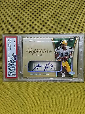 2005 Upper Deck Exquisite⚡Aaron Rodgers Rookie Auto⚡19/35⚡RC⚡PSA Authentic  • $3999.12