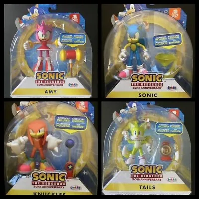 $16.90 • Buy Sonic The Hedgehog Neon Emerald Amy Hammer Tails Ring Knuckles 4  Action Figure