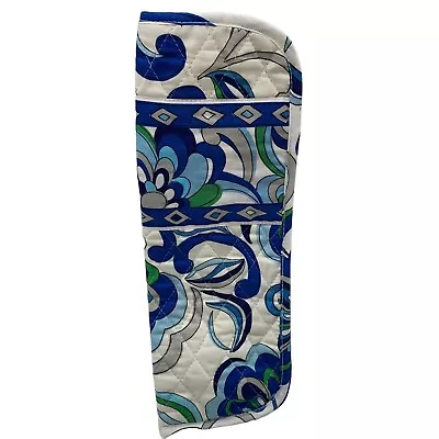 Vera Bradley Mediterranean White Heat Resistant Flat Curling Iron Travel Cover • $11.99