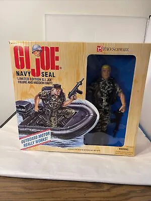 GI Joe Navy Seal W/ Motorized Mission Raft FAO Schwarz Exclusive New Hasbro 1995 • $51.12