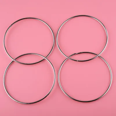 4Pcs Magic Chinese Linking Rings Set Magnetic Lock Kids Party Show Stage Trick • £7.49