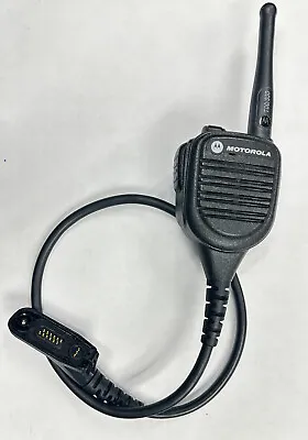 MOTOROLA LOT OF 2 PMMN4060B REMOTE SPEAKER MICROPHONE W/ 7/800 Antenna For APX • $55