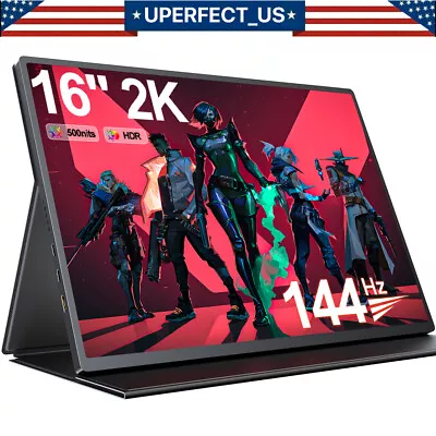 UPERFECT 2K 144Hz Portable Gaming Monitor 16.0  2560*1600 Portable Monitor Used • $53.99