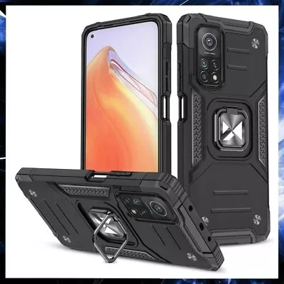 For XIAOMI MI 10T 5G ARMOR CASE WITH STAND RING MAGNETIC HOLDER SHOCKPROOF COVER • $14.75