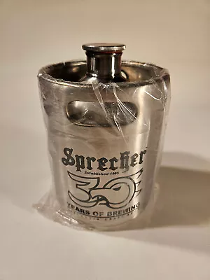 Sprecher 30th Anniversary 64 Oz 2L Keg Stainless Steel Beer Growler Mini Keg  • $29.99