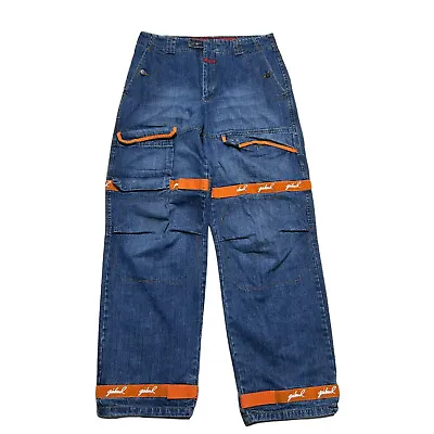 Vintage Marithe Francois Girbaud Jeans Men 34 X 34 Orange Shuttle Tape Cargo 90s • $159.99