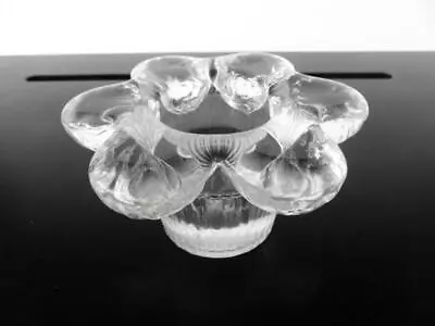 Vintage Kosta Boda Sweden Glass Petal Candle Holder Candlestick N. G. Zander • $39.99