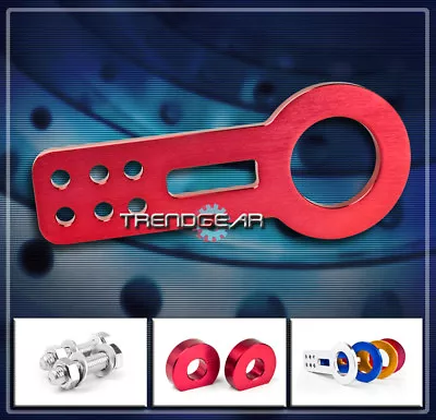 Front Race Tow Hook Kit Red For Mini Cooper Is250 Rx8 Eclipse Lancer 240sx 350z • $23.99