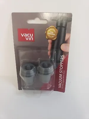 Vacu Vin Wine Saver Extra Corks (2 Pack) Vacuum Stoppers Wine Cork Drinks Bar • £5.78