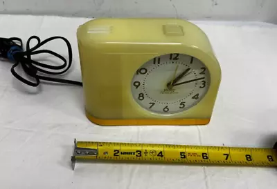 Westclox Big Ben Moon Beam Alarm Clock Lighted Dial 1950s Repro Yellow • $49.99