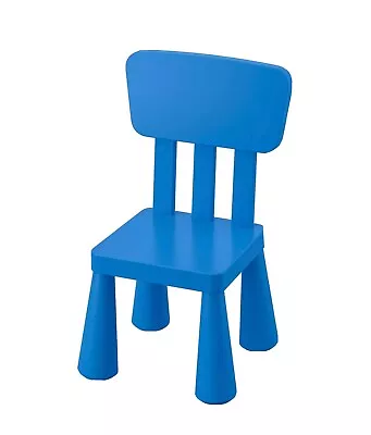 IKEA MAMMUT Children's Chair Indoor/outdoor/blue BRAND NEW FAST SHIPPING • £56.34