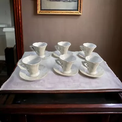 Stunning 6 Sets Vintage IMPERIAL Italian Design Espresso Coffee Cups/saucers • $65