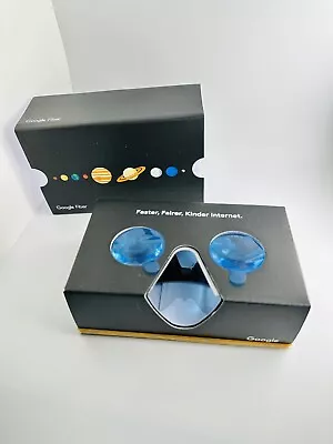 Google Fiber Cardboard VR Virtual Reality Headset Movie Games Glasses For Phones • $10.99