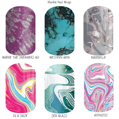 $9.50 • Buy Marble Nail Wraps - Full Sheets (Jamberry)