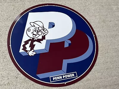 12in Penn  Power Vintage Style Heavy Steel Metal Sign • $49.99