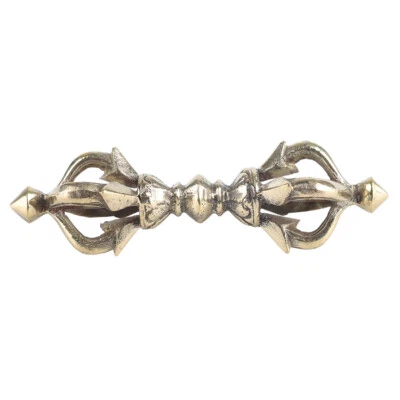 $11.01 • Buy Tibetan Brass Antiqued Buddhist Dorje Vajra Handmade Nepal Ornaments Gift US