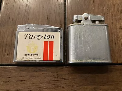 2 Vintage Lighters Tareyton Mastercraft Lifetime Match Japan & Ronson Whirlwind • $11.25