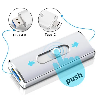 32GB USB 3.0 Type C Flash Drive OTG Memory USB Stick 2 In 1 Dual Thumb Pen Drive • $9.49