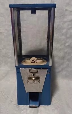 Vintage Oak Mfg 25 Cent  Blue Gumball Machine • $35