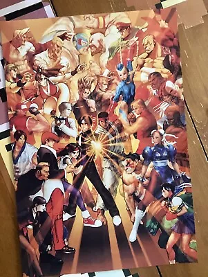 Capcom Vs SNK: Millennium Fight 2000 Roster Poster 13 X 19 • $8