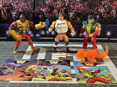 WWE MASTERS OF THE UNIVERSE LOT PIPER Mr. T STEAMBOAT • $25