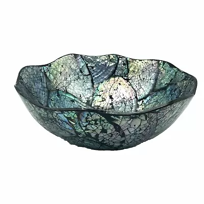 Abalone Shell Mosaic Inlay Decorative Bowl • $34.97