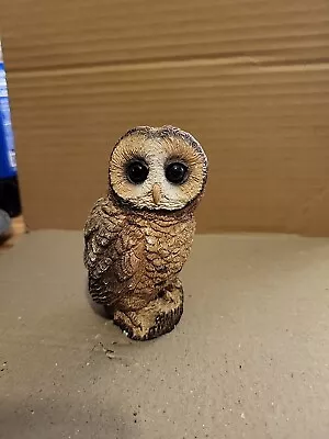 Vintage Stone Critter - Barn Owl Figurine 4 Inch • $19.99