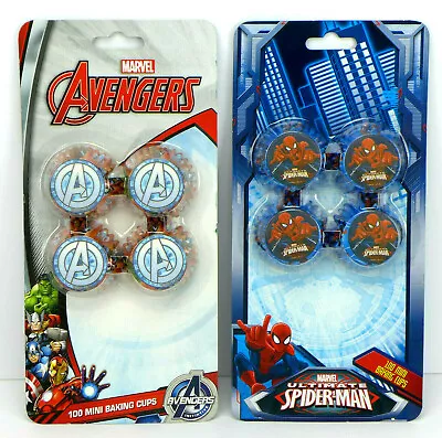 Marvel Ultimate Spider-Man / Marvel Avengers Mini Cupcake Liners (2 Pack) 200 Ct • $7.99