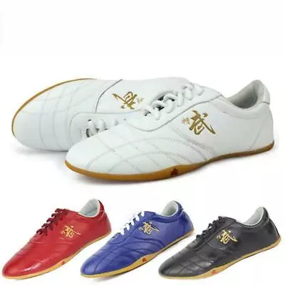 New Martial Art Karate Taekwondo Kung Fu Genuine Leather Shoes Tai Chi Training • $39.09