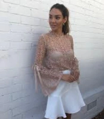 $70 • Buy Alice McCall Nude 'Just Lust' Lace Top Size 4 RRP $290