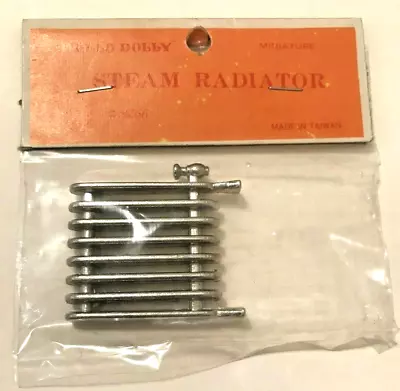 Vintage Miniature Dollhouse Vintage Radiator Metal Chrome Heater Steam Taiwan  • $12