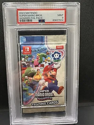 Super Mario Bros. Wonder Trading Cards Pack PSA 9 MINT • $350
