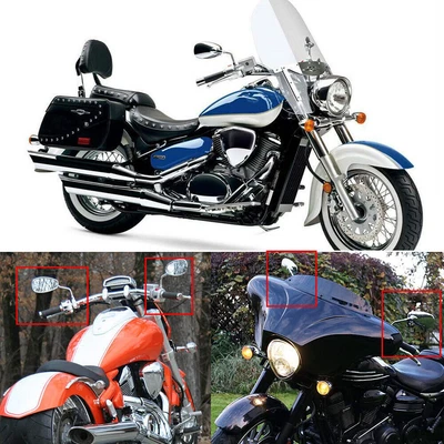 $24.99 • Buy For Yamaha V Star 1300 1100 950 650 250 Chrome Motorcycle Rear View Side Mirrors