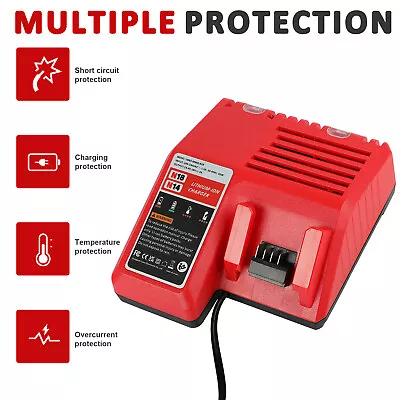 For Milwaukee For M18 Lithium 6.0Ah 9.0AH Battery Charger 48-11-1860 1890 • $20.99