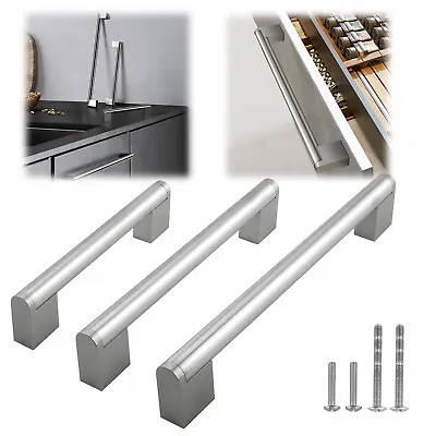 Stainless Steel Brushed Nickel Modern Bath Kitchen Boss Bar Cabinet Handle Pull • $4.58
