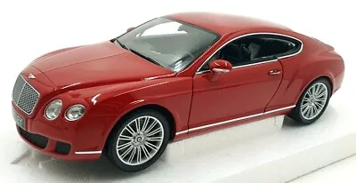 Minichamps 1/18 Scale Diecast 100 139620 - Bentley Continental GT 2008 - Red • $447.69