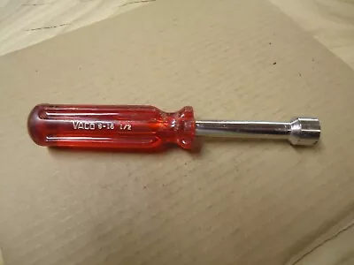 Vintage VACO 1/2  Nut Driver S-16 ~USA~ RED **Free Shipping** NICE LQQK!! • $10