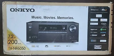 *NEW* Onkyo TX-NR6050 7.2 Channel 200w/ch 8K Dolby Atmos Smart A/V Receiver • $354.95