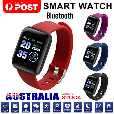 $13.99 • Buy Bluetooth Smart Watch Fitness Tracker Bracelet Heart Rate Blood Pressure Monitor