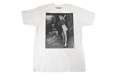 WeLoveFine Mens Goin' Deep Marilyn Monroe I'd Hit That Baseball Shirt New S M • $9.99