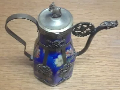 Vintage (?) Oriental Tea Pot With Dragon Spout And Rat On Top Of Lid • $50.99