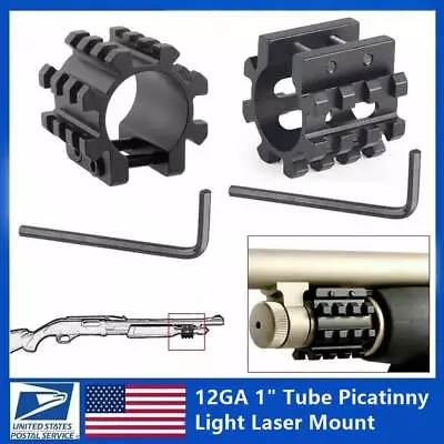 12GA 1  Tube Picatinny Light Laser Mount For Shotgun Mossberg 500 Remington 870 • $7.99