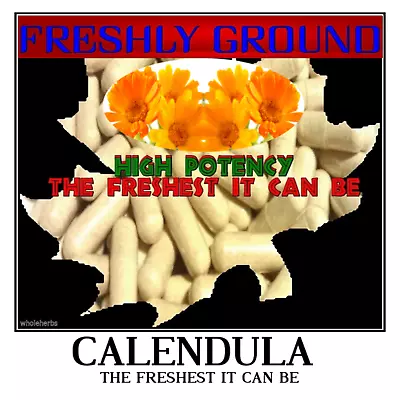 CALENDULA Marigold Flower Powder Ground Fresh Freshest It Can Be 100 V Capsule • $12.95