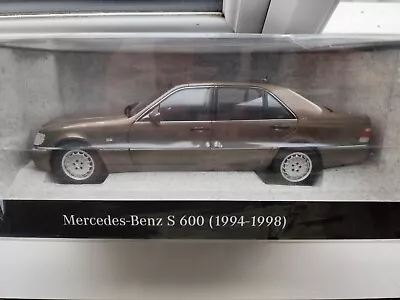 Norev 1/18 Mercedes Benz S-Class 600 W140 Impala Brown Dealer Edition  • £88