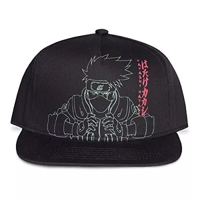 Naruto: Mens Snapback Cap Black (Cappellino) T-Shirt NEW • $37.57